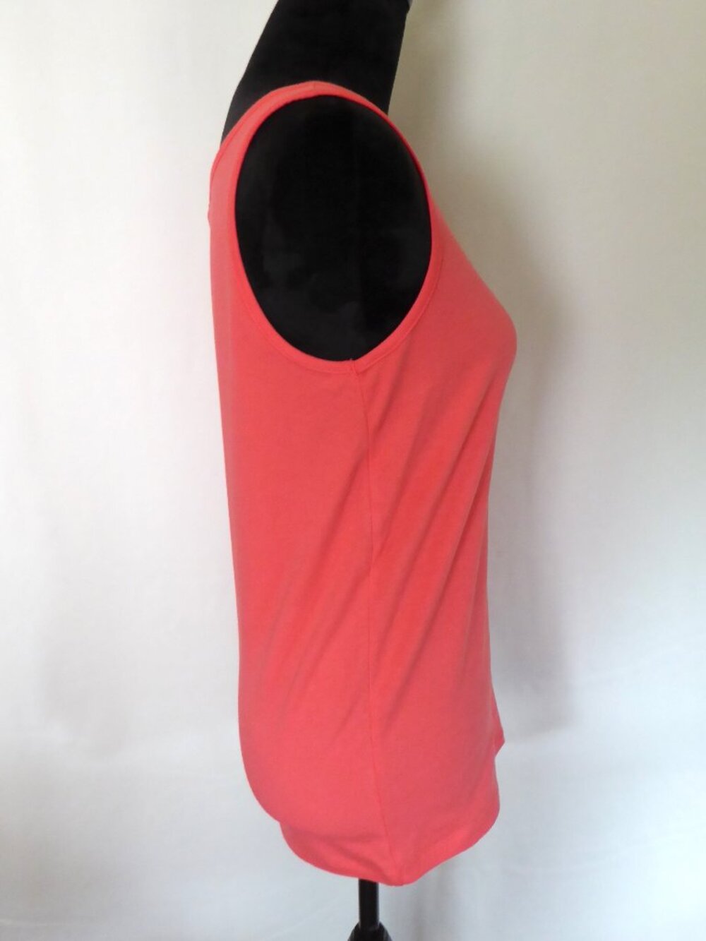 SALMON PINK STRETCH TANK TOP LARGE EIGHT EIGHT EIGHT BRAND  WORN ONCE - Picture 2 of 6
